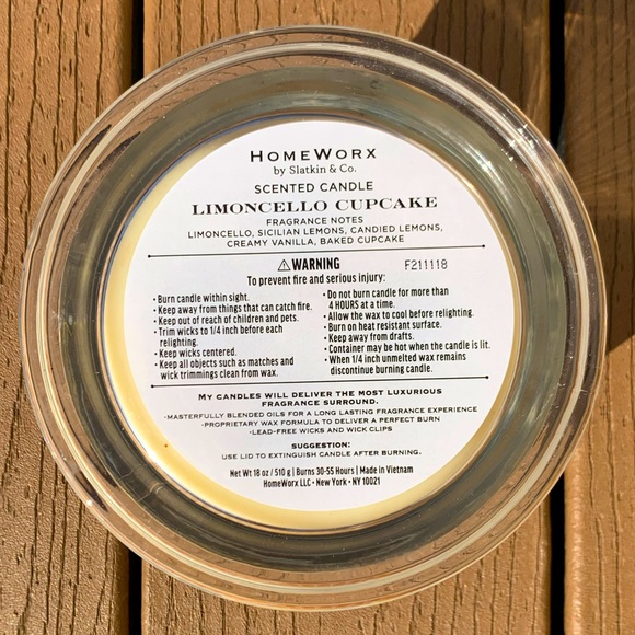 🔥HOST PICK🔥🆕HARRY SLATKIN HOMEWORX LIMONCELLO CUPCAKE 4 WICK 18oz CANDLE NWT! - Picture 3 of 5